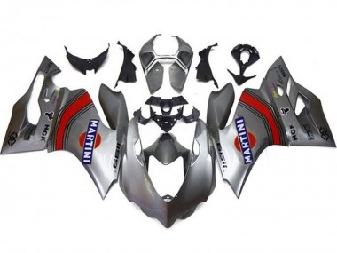 Großhandel Ducati Panigale 1199 Motorrad Verkleidung 2011-2014 - Silber Rot Blau Martini