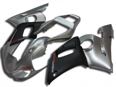 Großhandel Yamaha YZF R6 Motorrad Verkleidung 1998-2002 - Silber Matt Schwarz Rot Aufkleber