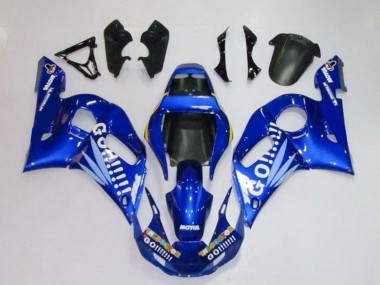 Großhandel Yamaha YZF R6 Motorrad Verkleidung 1998-2002 - Blau Weiss Go Motul