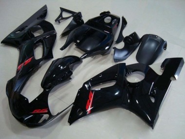 Großhandel Yamaha YZF R6 Motorrad Verkleidung 1998-2002 - Glanzendes Schwarz Rot Aufkleber