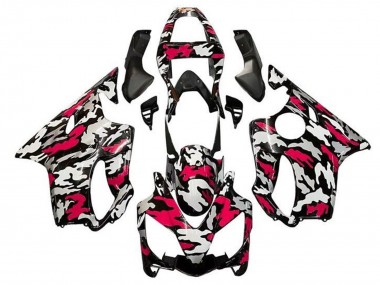Großhandel Honda CBR600 F4i Motorrad Verkleidung 2001-2003 - Schwarz Rot Grau Camouflage