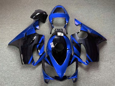 Großhandel Honda CBR600 F4i Motorrad Verkleidung 2001-2003 - Blau Glanzendes Schwarz