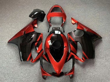 Großhandel Honda CBR600 F4i Motorrad Verkleidung 2001-2003 - Rot Glanzendes Schwarz