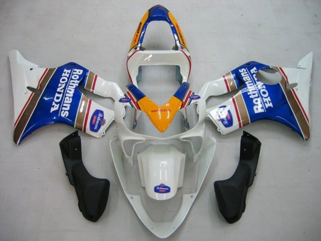 Großhandel Honda CBR600 F4i Motorrad Verkleidung 2001-2003 - Gelb Weiss Blau Rothmans