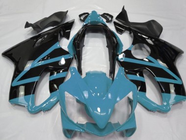 Großhandel Honda CBR600 F4i Motorrad Verkleidung 2004-2007 - Hellblau Glanzendes Schwarz