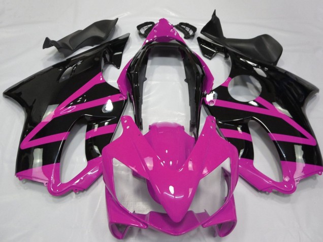 Großhandel Honda CBR600 F4i Motorrad Verkleidung 2004-2007 - Rosa Glanzendes Schwarz