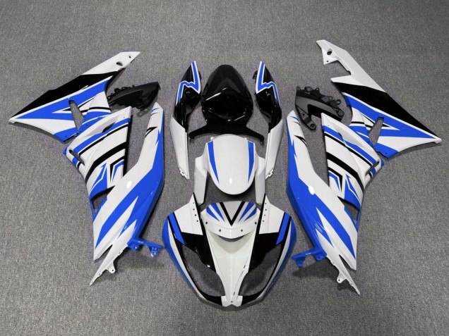 Großhandel Kawasaki ZX6R Motorrad Verkleidung 2007-2008 - Weiss Blau Schwarz
