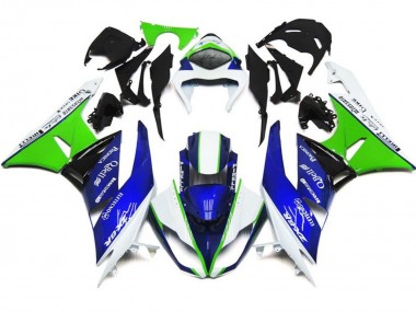 Großhandel Kawasaki ZX6R Motorrad Verkleidung 2007-2008 - Weiss Blau Grun Schwarz