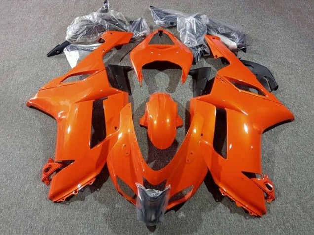 Großhandel Kawasaki ZX6R Abs Motorrad Verkleidungen 2007-2008 - Orange