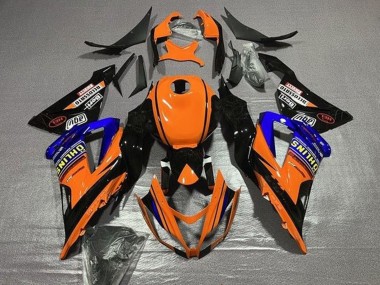 Großhandel Kawasaki ZX6R Motorrad Verkleidung 2013-2018 - Orange Blau Schwarz