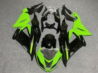 Großhandel Kawasaki ZX6R Motorrad Verkleidung 2013-2018 - Hellgrun Glanzendes Schwarz