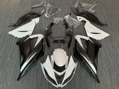 Großhandel Kawasaki ZX6R Motorrad Verkleidung Kit 2013-2018 - Weiss Matt Schwarz