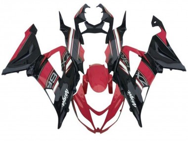 Großhandel Kawasaki ZX6R Motorrad Verkleidung 2013-2018 - Rot Schwarz Weiss