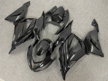 Großhandel Kawasaki ZX6R Motorrad Verkleidung 2013-2018 - Glanzendes Schwarz Matt Schwarz