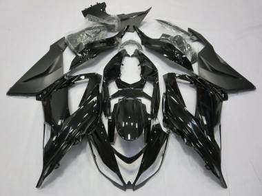 Großhandel Kawasaki ZX6R Motorrad Verkleidung 2013-2018 - Glanzendes Schwarz Matt Schwarz