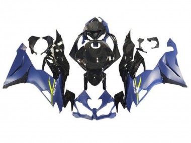 Großhandel Kawasaki ZX6R Motorrad Verkleidung 2019-2022 - Matt Blau Glanzendes Schwarz