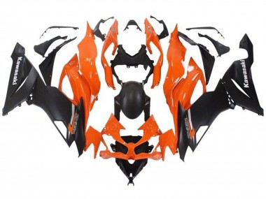 Großhandel Kawasaki ZX6R Motorrad Verkleidung 2019-2022 - Orange Matt Schwarz