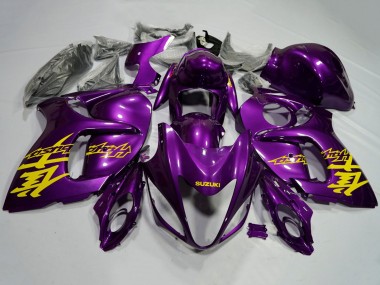 Großhandel Suzuki GSXR 1300 Hayabusa Motorrad Verkleidung 2008-2020 - Lila Gelb