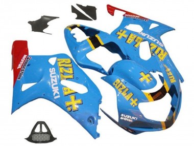 Großhandel Suzuki GSXR1000 Motorrad Verkleidung 2000-2002 - Blau Gelb Rot Rizla