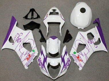 Großhandel Suzuki GSXR 1000 Motorrad Verkleidung 2003-2004 - Weiss Lila Corona Alstare