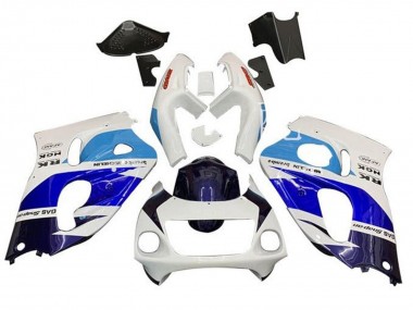 Großhandel Suzuki GSXR 600 / GSXR 750 Motorrad Verkleidung 1996-2000 - Weiss Triple Blau