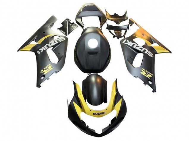 Großhandel Suzuki GSXR 600 / GSXR 750 Motorrad Verkleidung 2001-2003 - Matt Schwarz Gelb