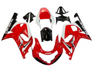 Großhandel Suzuki GSXR 600 / GSXR 750 Motorrad Verkleidung 2001-2003 - Rot Weiss Glanzendes Schwarz