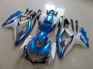 Großhandel Suzuki GSXR 600 / GSXR 750 Motorrad Verkleidung 2008-2010 - Weiss Hellblau Rot