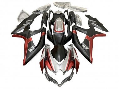 Großhandel Suzuki GSXR 600 / GSXR 750 Motorrad Verkleidung 2008-2010 - Silber Rot Matt Schwarz