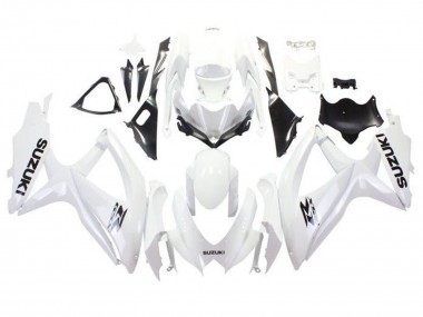 Großhandel Suzuki GSXR 600 / GSXR 750 Motorrad Verkleidung 2008-2010 - Weiss Schwarz