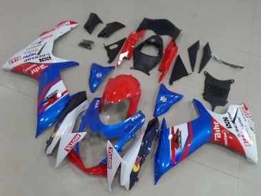 Großhandel Suzuki GSXR 600 / GSXR 750 Motorrad Verkleidung 2011-2024 - Blau Rot Weiss