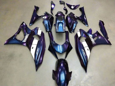 Großhandel Yamaha YZF R7 Motorrad Verkleidung 2021-2024 - Chameleon Blau Lila Weiss