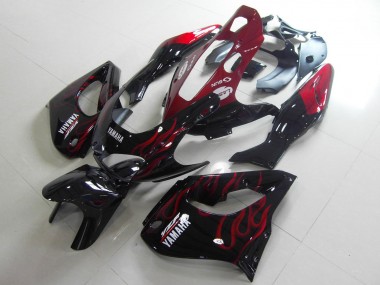Großhandel Yamaha YZF 1000R Thunderace Motorrad Verkleidung 1997-2007 - Schwarz Weiss Rot Flamme