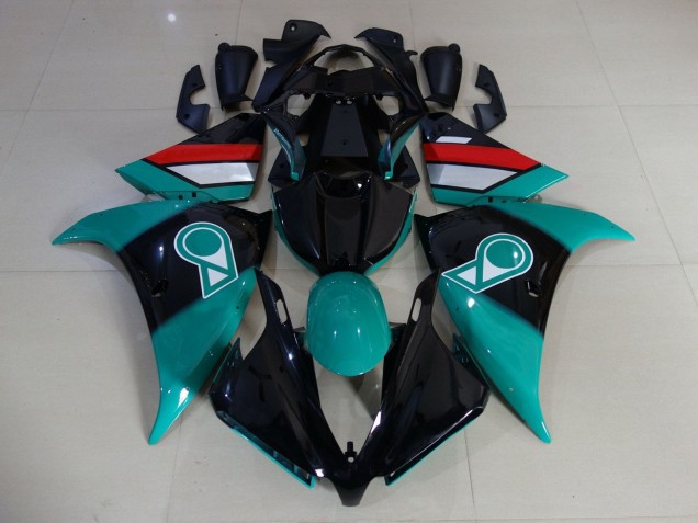 Großhandel Yamaha YZF 1000 R1 Motorrad Verkleidung 2009-2011 - Hellblau Glanzendes Schwarz Weiss Rot