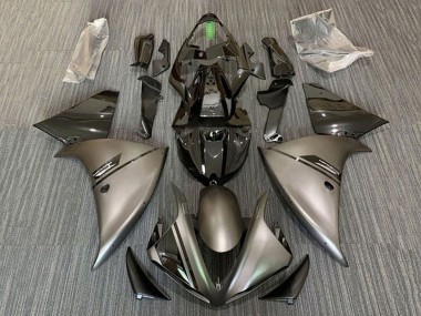 Großhandel Yamaha YZF 1000 R1 Motorrad Verkleidung 2009-2011 - Glanzendes Schwarz Matt Grau