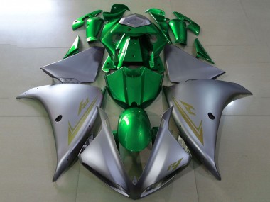 Großhandel Yamaha YZF 1000 R1 Motorrad Verkleidung 2009-2011 - Silber Grun