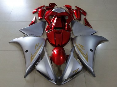 Großhandel Yamaha YZF 1000 R1 Motorrad Verkleidung 2009-2011 - Silber Rot