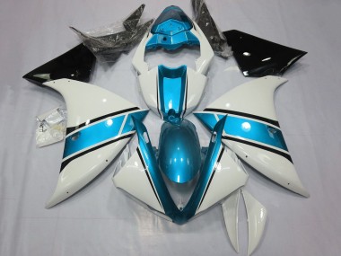Großhandel Yamaha YZF 1000 R1 Motorrad Verkleidung 2009-2011 - Weiss Hellblau Schwarz