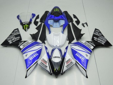 Großhandel Yamaha YZF 1000 R1 Motorrad Verkleidung 2012-2014 - Weiss Blau Schwarz Grun Monster Yamalube