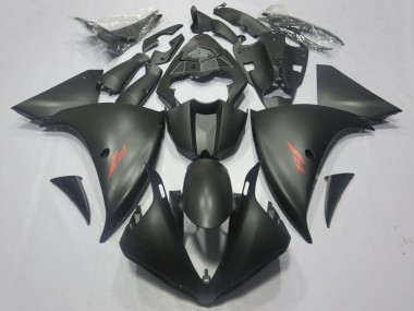 Großhandel Yamaha YZF 1000 R1 Motorrad Verkleidung 2012-2014 - Matt Schwarz Rot Aufkleber