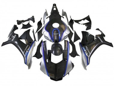 Großhandel Yamaha YZF 1000 R1 Motorrad Verkleidung 2015-2019 - Kunst Carbonfaser Silber Blau R1M