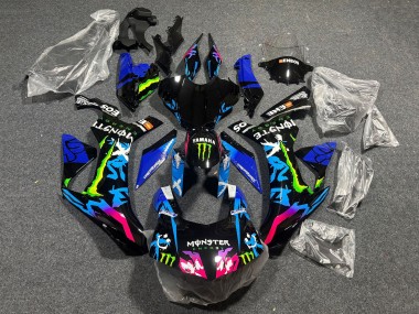 Großhandel Yamaha YZF 1000 R1 Motorrad Verkleidung 2020-2025 - Schwarz Blau Rosa Monster