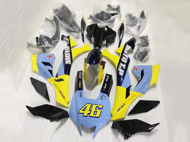 Großhandel Yamaha YZF 1000 R1 Motorrad Verkleidung 2020-2025 - Blau Gelb Glanzendes Schwarz Moto T.P 46