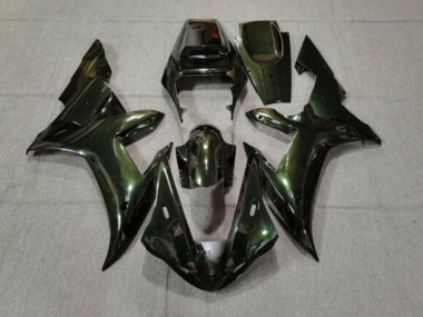 Großhandel Yamaha YZF 1000 R1 Motorrad Verkleidung 2002-2003 - Dunkel Grun Chameleon