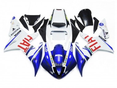 Großhandel Yamaha YZF 1000 R1 Motorrad Verkleidung 2002-2003 - Weiss Blau Rot Fiat Motul