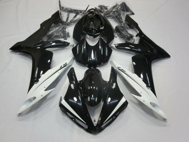 Großhandel Yamaha YZF 1000 R1 Motorrad Verkleidung 2004-2006 - Glanzendes Schwarz Weiss