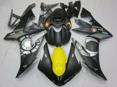 Großhandel Yamaha YZF 1000 R1 Motorrad Verkleidung 2004-2006 - Matt Schwarz Silber Gelb