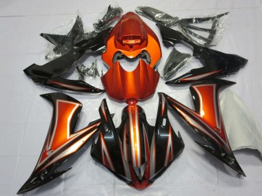 Großhandel Yamaha YZF 1000 R1 Motorrad Verkleidung 2004-2006 - Orange Glanzendes Schwarz
