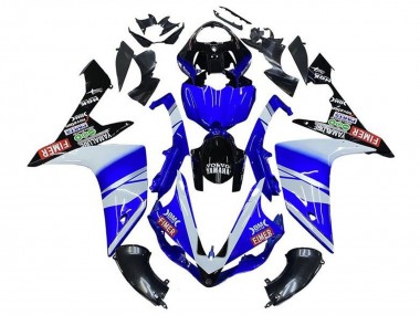 Großhandel Yamaha YZF 1000 R1 Motorrad Verkleidung 2007-2008 - Blau Weiss Schwarz Volvo Fimer Yamalube