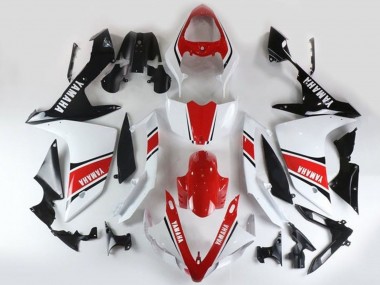Großhandel Yamaha YZF 1000 R1 Motorrad Verkleidung 2007-2008 - Weiss Rot Schwarz Streifen